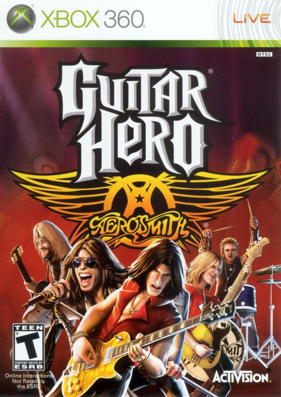 Guitar Hero Aerosmith box art for Xbox 360
